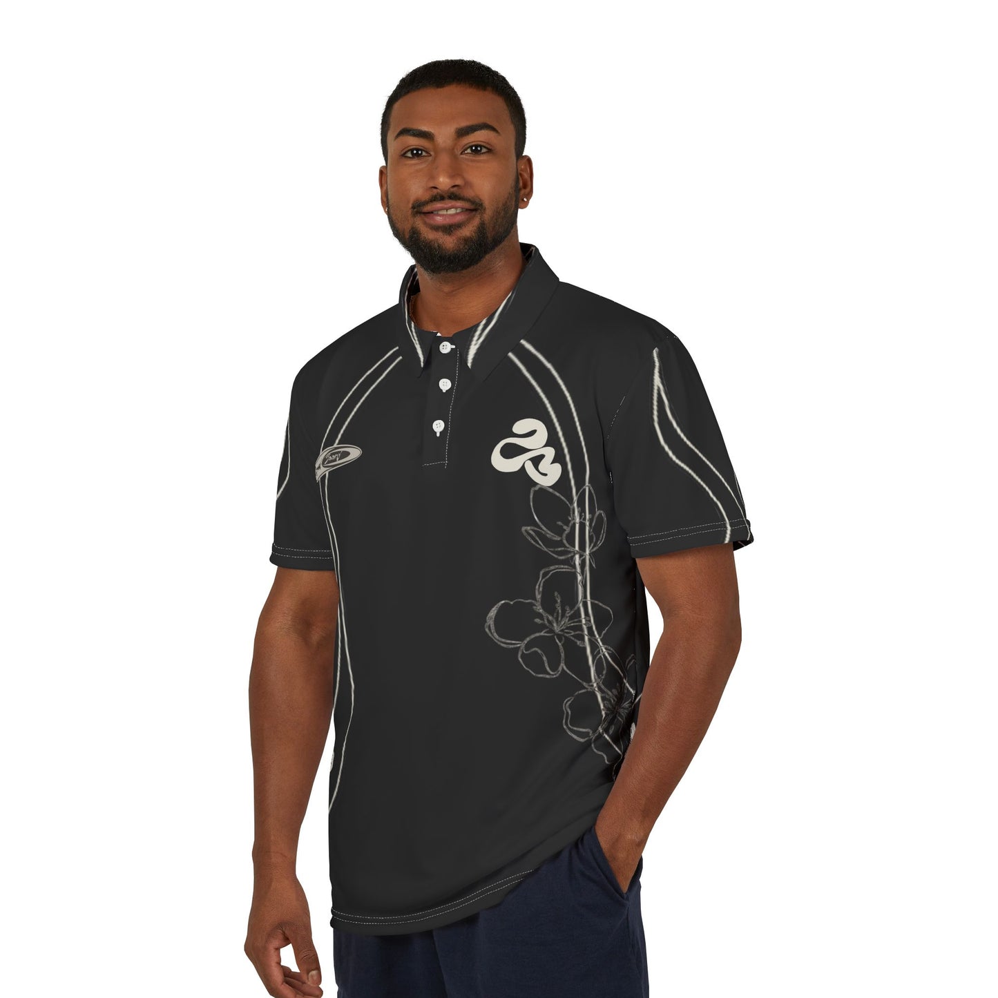 Polo Shirt flora2